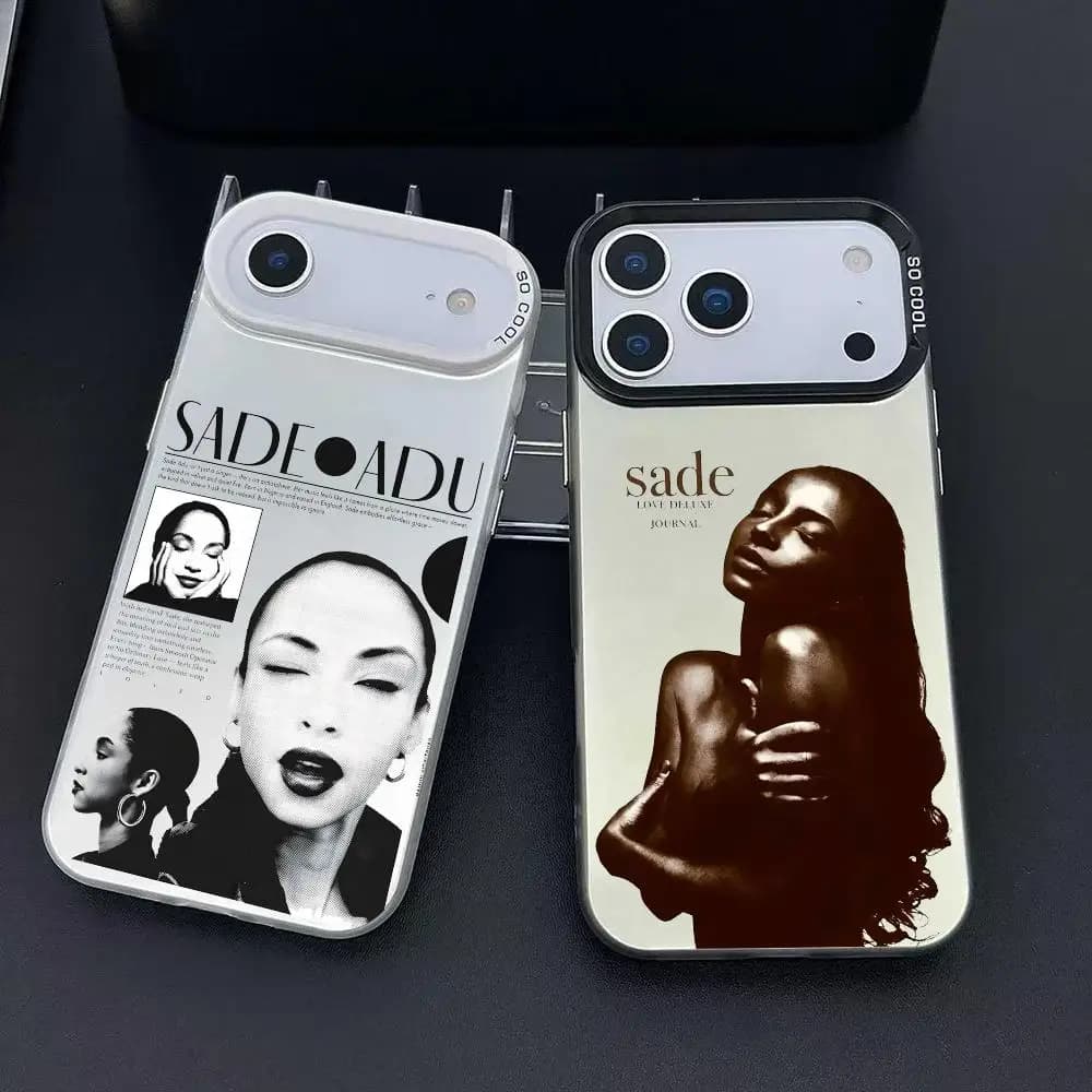 Popular Singer S-sade Phone Case For IPhone 17 16 15 14 13 12 11 Pro Max Air Colorful Matte Laser Aurora Shockproof Phone Case