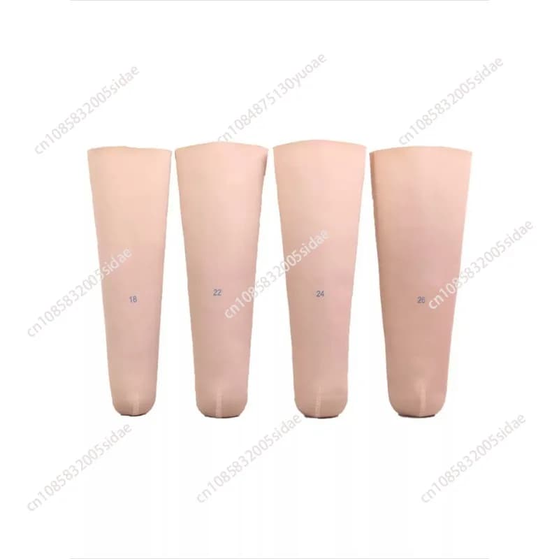 3mm Thick Prosthetic Gel Sock Below Knee Stump Liner Soft Silicone Amputation Calf Sleeve Leg Cover Comfortable Supply