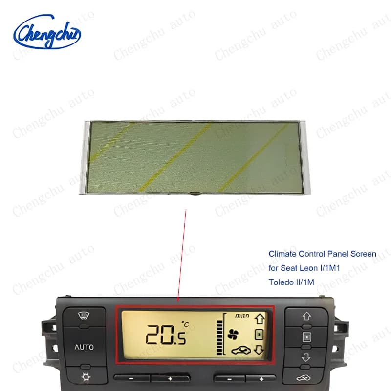 Display LCD per Pannello di Controllo Clima, Riparazione Pixel per Seat Leon Toledo 2000-2005, Unità ACC, Nuovo di Zecca, 2 Anni di Garanzia, Consegna 24H