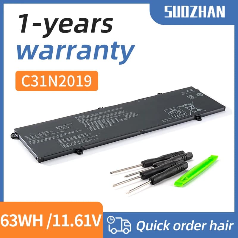 SUOZHAN C31N2019 Batteria Del Computer Portatile Per ASUS VivoBook Pro 14X OLED M7400 15 OLED M3500 M3500QC-L1062T M3500QC-L1079T