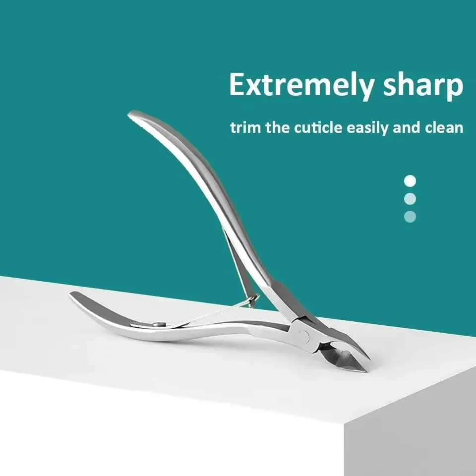 Tronchesi Forbici per manicure per unghie Tagliacuticole Trimmer Rimozione della pelle morta Pedicure Frese in acciaio inossidabile Strumento per cuticole