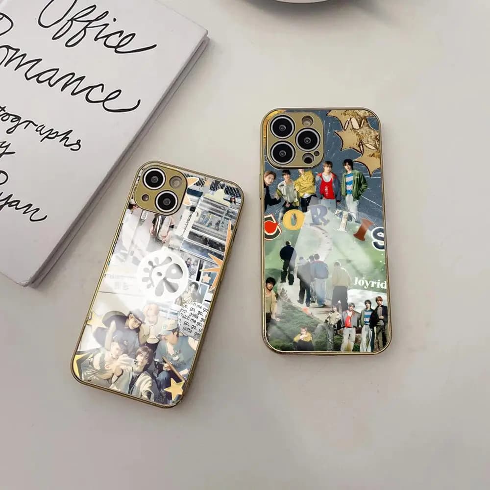 Phone Case Korea Kpop Band C-cortis for iPhone 17 16 15 14 13 12 Pro Max Plus, shockproof with galvanized metal bumper