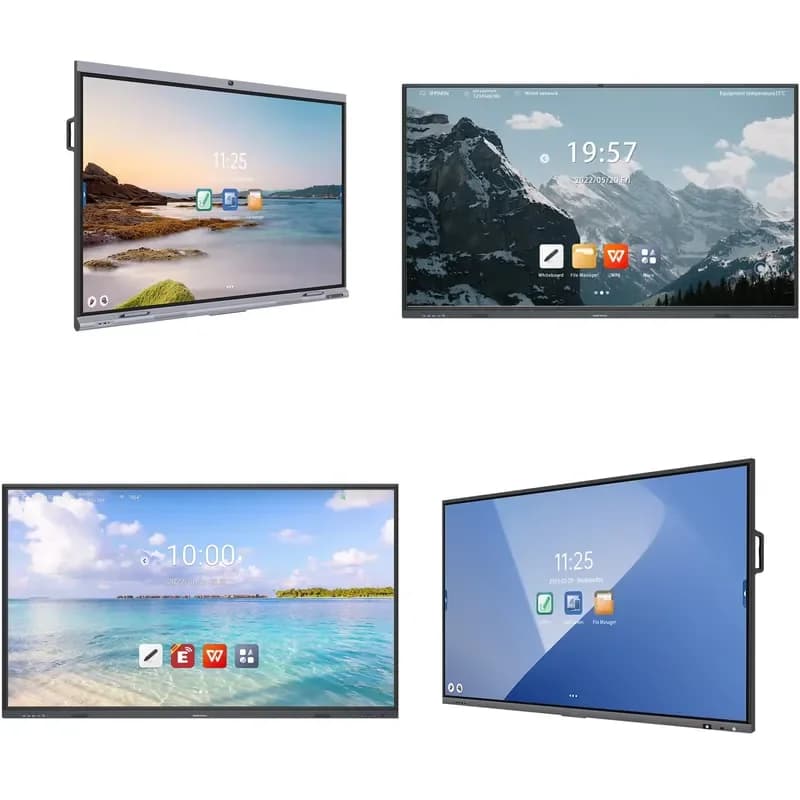 GAOKEview 65 75Interactive Flat Panel Board Digital Whiteboard Smart Board Education Tv Android 4k Drawing Tablet Display