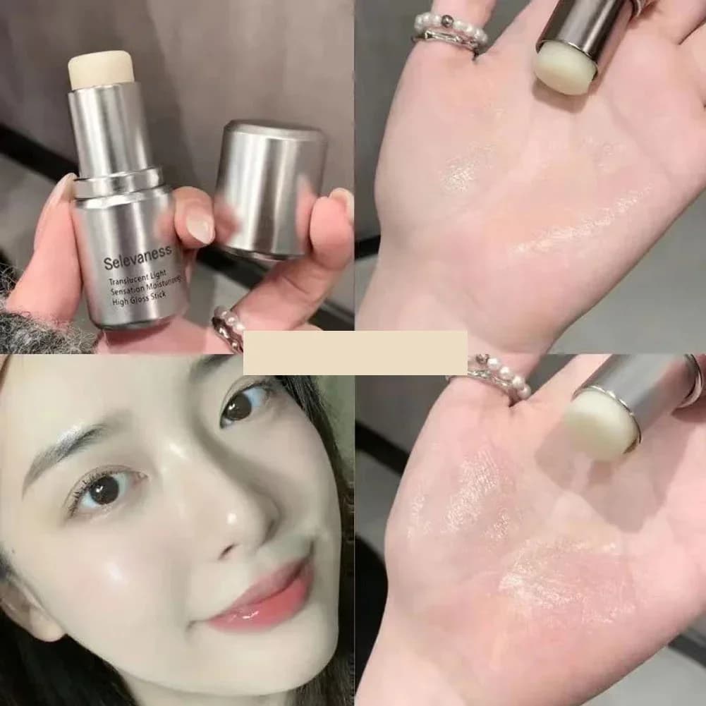 Face Makeup Highlighter Stick Shimmer Contour Highlight Cream Clear Natural Brighten Cheek Color Water Gloss Gel Highlight Blush