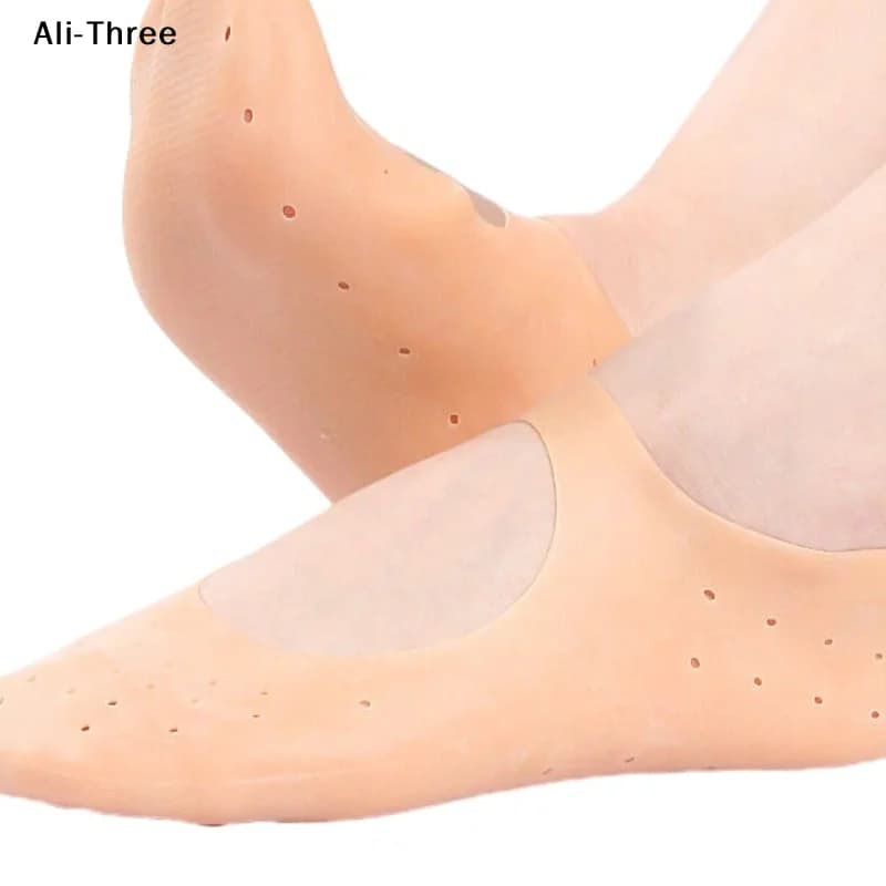 1 paio S/L Spa calzini in silicone gel idratante calzini da barca prevengono la secchezza del piede screpolata pelle morta rimuovere strumenti per la cura del piede