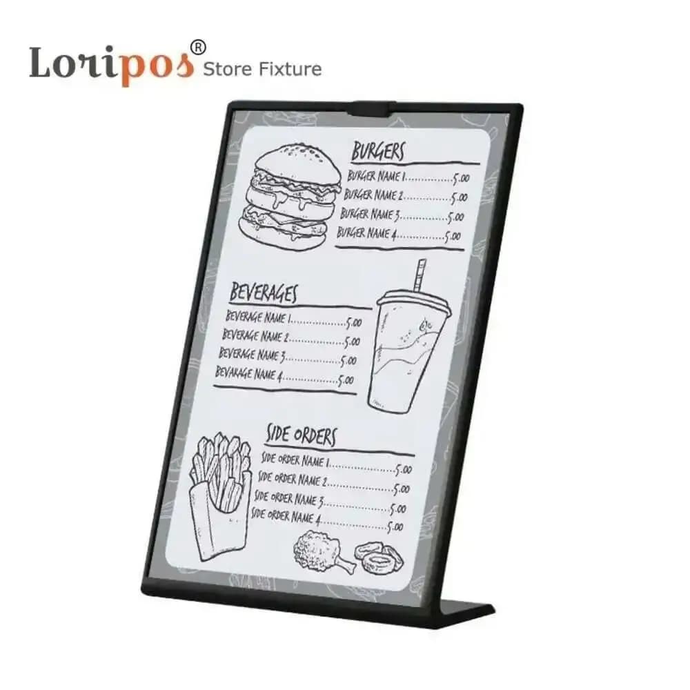 2 PZ 210*148mm A5 Esposizione Clip L Poster Nome Porta Carta Stand Prezzo Talker Segno Etichetta Cornice
