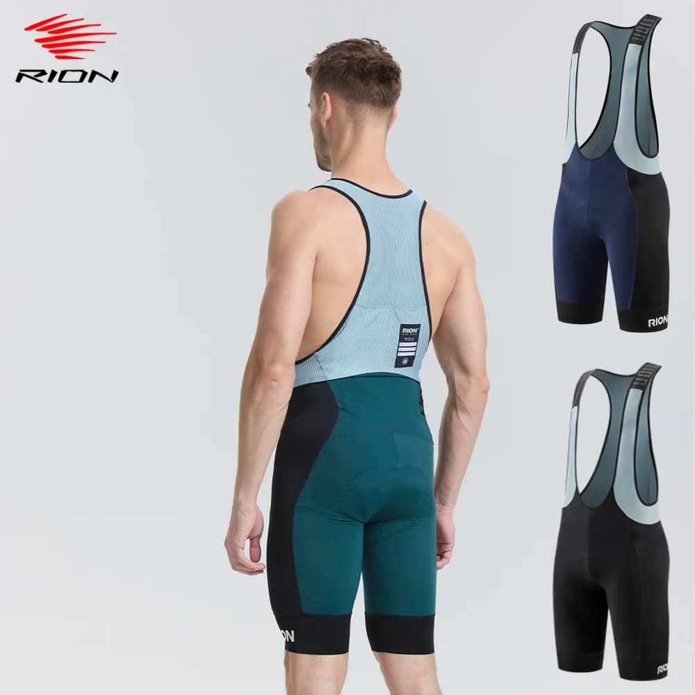 RION Shorts with Cycling Braces Man Road Bike Footwear Italy DOLOMITI 8H Pad Long Distance Riding Team Uniforms Breathable
