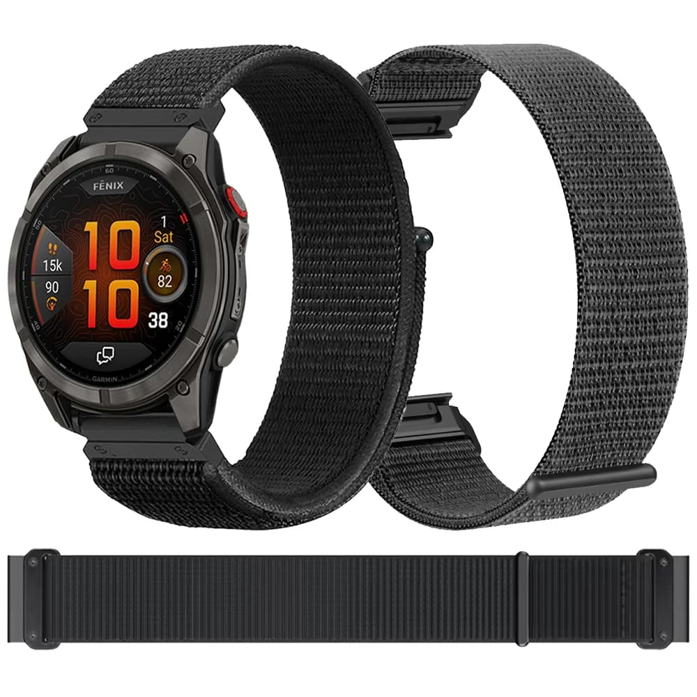 Cinturino per orologio in nylon QuickFit 22mm 26mm per Garmin Fenix 8 E 7 7X 6 6X 5 5X/Epix Pro/Enduro 3 2/Tactix 8 7 Pro Delta Bravo Bracciale