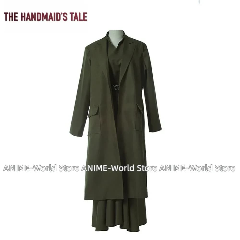 The Handmaid's Tale costumi Cosplay zia Lydia Costume Cosplay donna costumi da festa di Halloween abito lungo verde Set completo