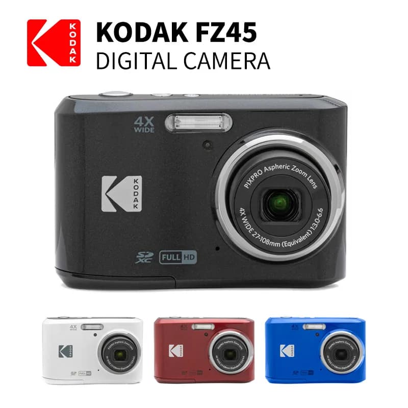 Kodak Pixpro FZ45 Friendly Zoom Fotocamera digitale 16 MP Zoom ottico: 4 x Video Full HD bianco, video HDR, batteria integrata
