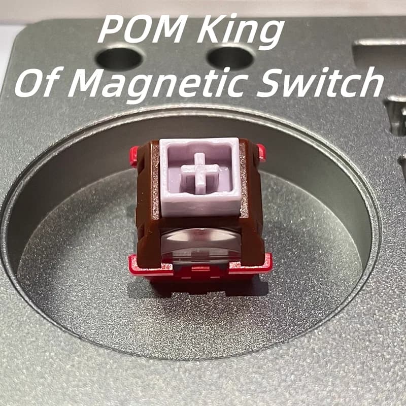 TTC POM King of Magnetic Switch HIFI Thocky Interruttore Magnetico Lineare Interamente in POM Super Fluido con Lubrificazione Fine Personalizzabile per Tastiera