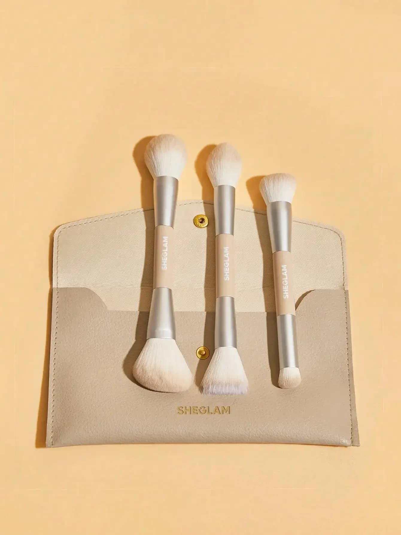 Set di 101 Pennelli per Trucco Occhi Essenziali con Borsa, Pennelli Sintetici Portatili per Ombretto e Sfumatura, Pennelli Appuntiti per Trucco Occhi M