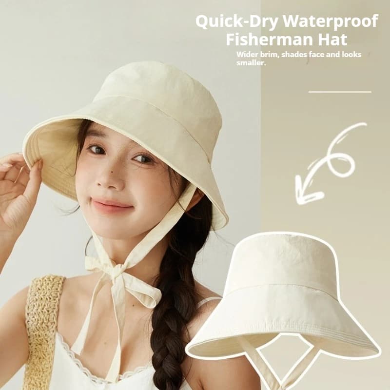 Cappello da Pescatore Estivo per Donne, Stile Coreano, Rosa, a Tesa Larga, Pieghevole, per Spiaggia e Viaggi, Protezione Solare, Cappello Panama