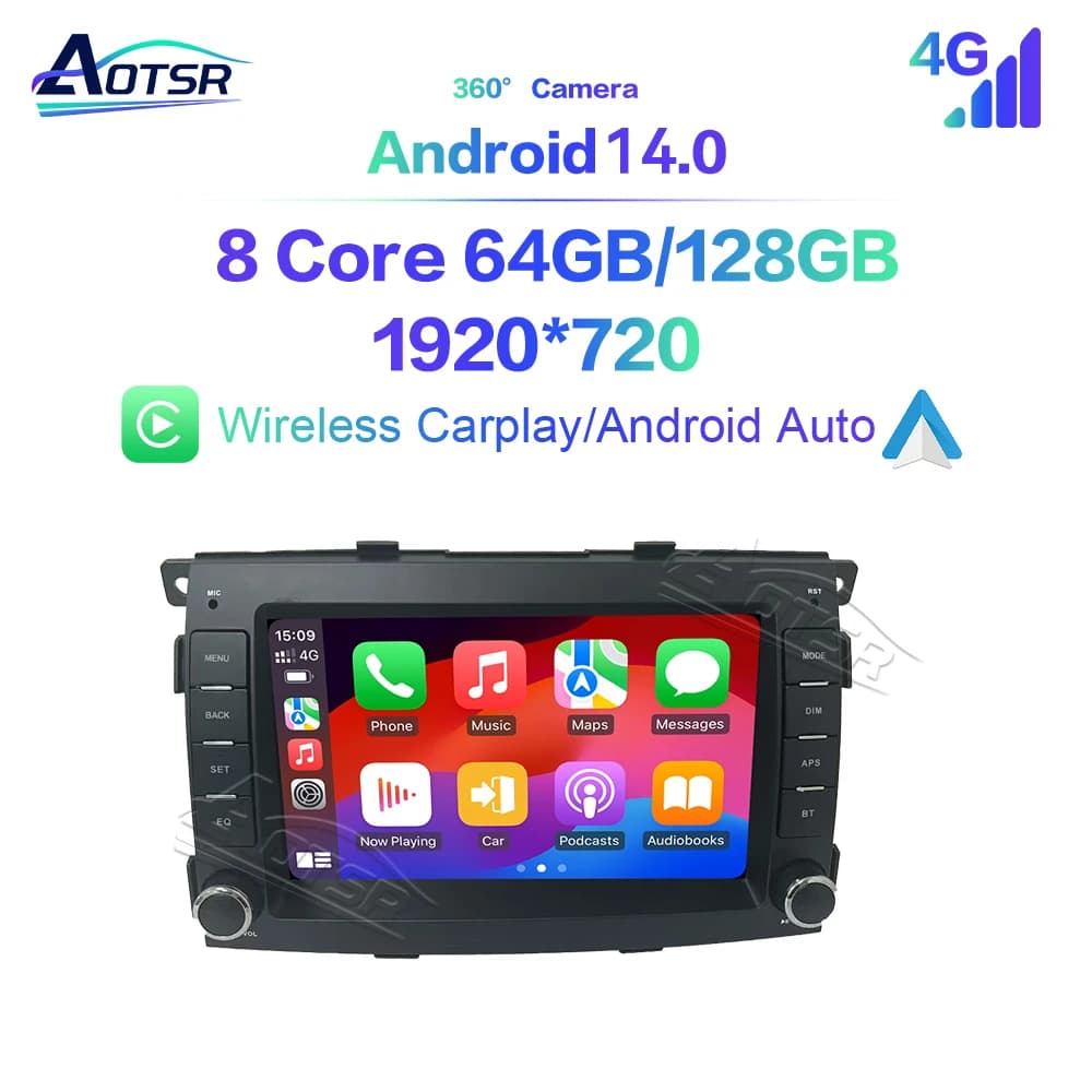 7 pollici stile originale HD touchscreen navigazione GPS carplay autoradio per Kia Sorento 2009-2012 Premium accessorio di aggiornamento per auto