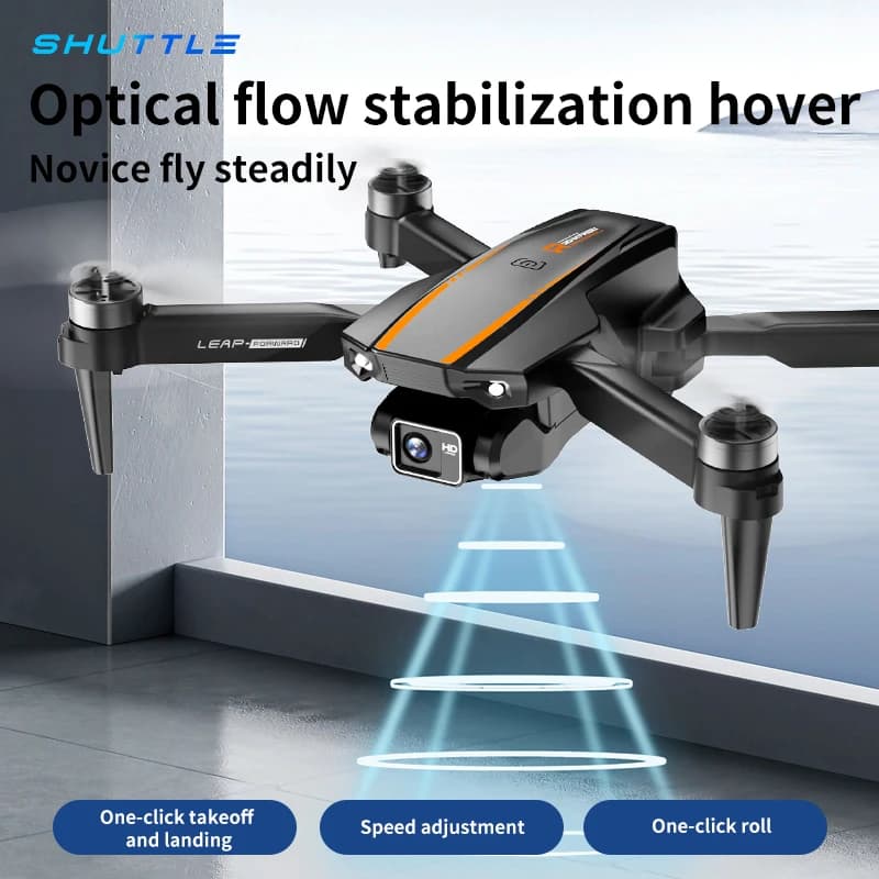 Drone VR Pieghevole H31 con Telecamera a 360°, Ottica HD Regolabile, Controllo dell'Altitudine, Doppia Batteria, 8-10 Minuti di Volo