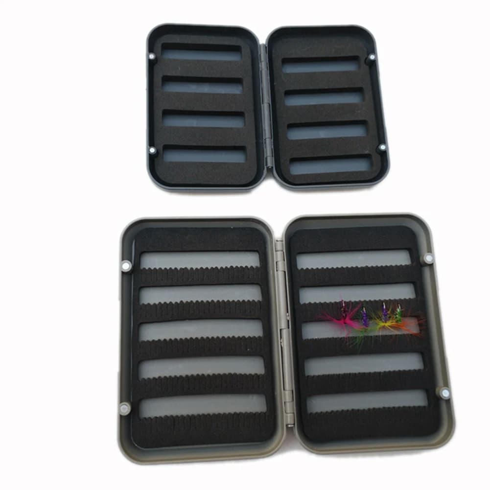 Waterproof Portable Pocket Plastic Fish Fishing Esche Box For Fly Fishing Thickness Box Double Layer Esca Esca Bag