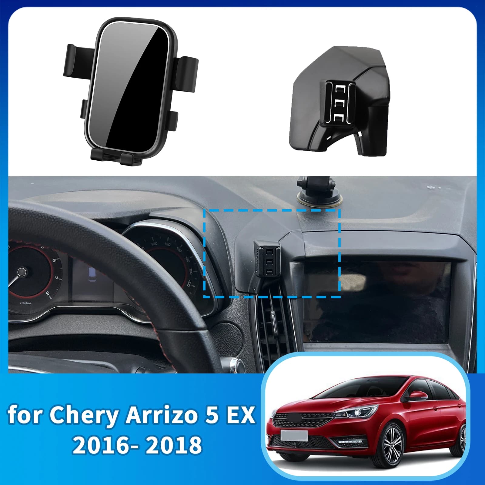 Accessories Car mobile phone support for Chery Arrizo 5 EX 5 PRO 5 PLUS GT 2016 2017 2018 GPS bracket Car navigation support