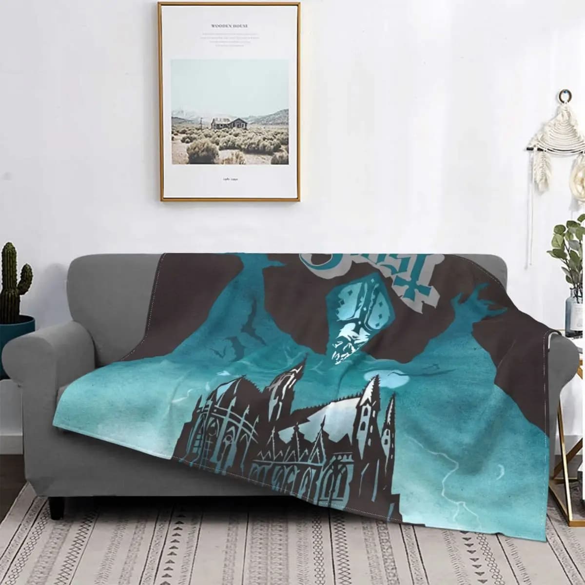 Coperte a fascia fantasma coperte calde multifunzione stampate in pile per trapunta per l'home Office