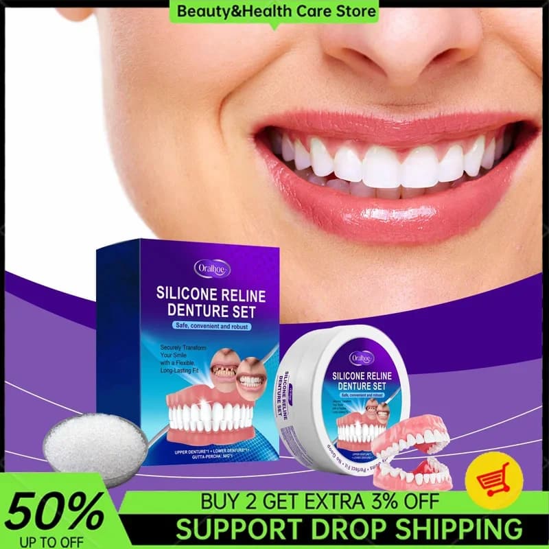 Adjustable protectors Teeth whitening Set Perfect temporary smile Denties Top Detachable dental veneers Detachable teeth set