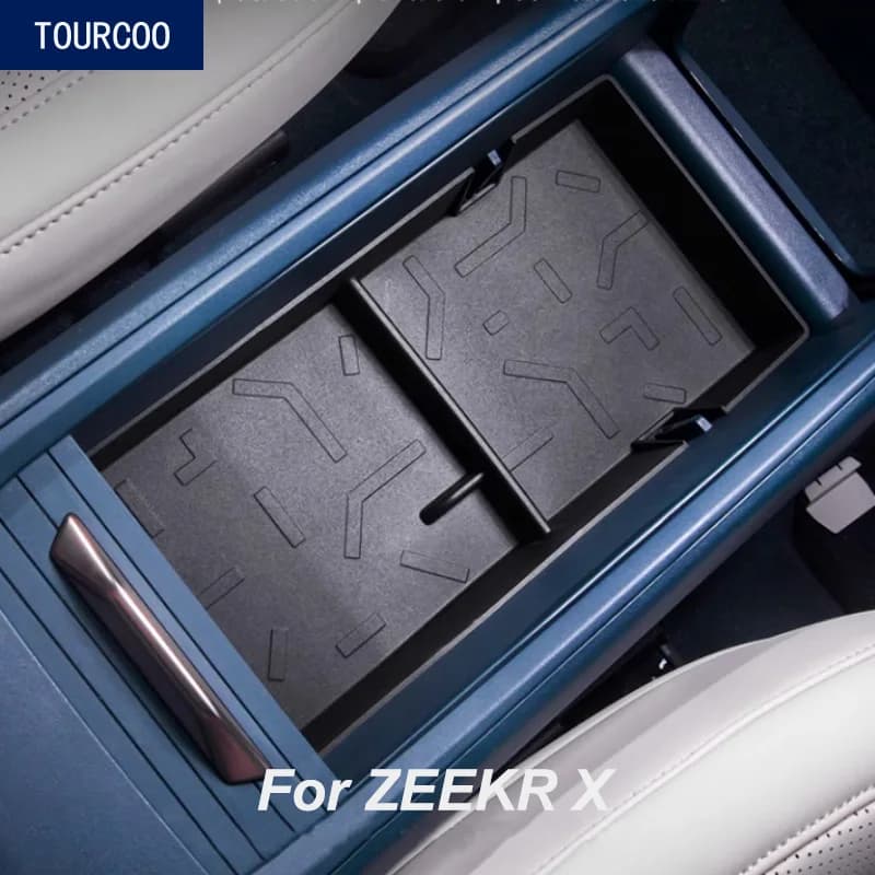 Tappetino in TPE per Vano Portaoggetti Centrale ZEEKR X 23-25, Tappetino per Bracciolo, Accessori Interni Modificati-25
