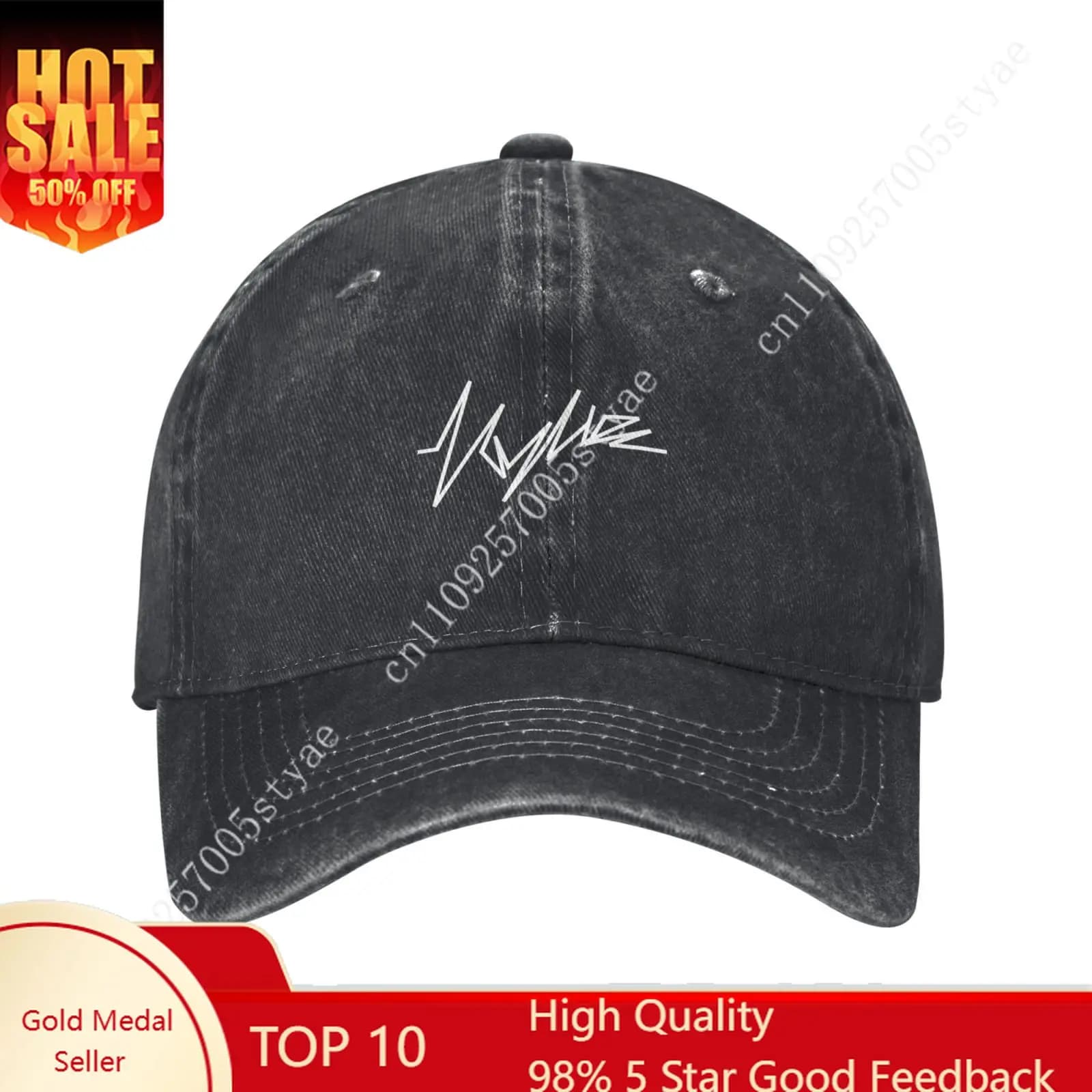 Kylie Minogue Custom Washed Denim Baseball Cap Unisex Adult Travel Hats Vintage Style Adjustable Cap for Parties Trips Gift