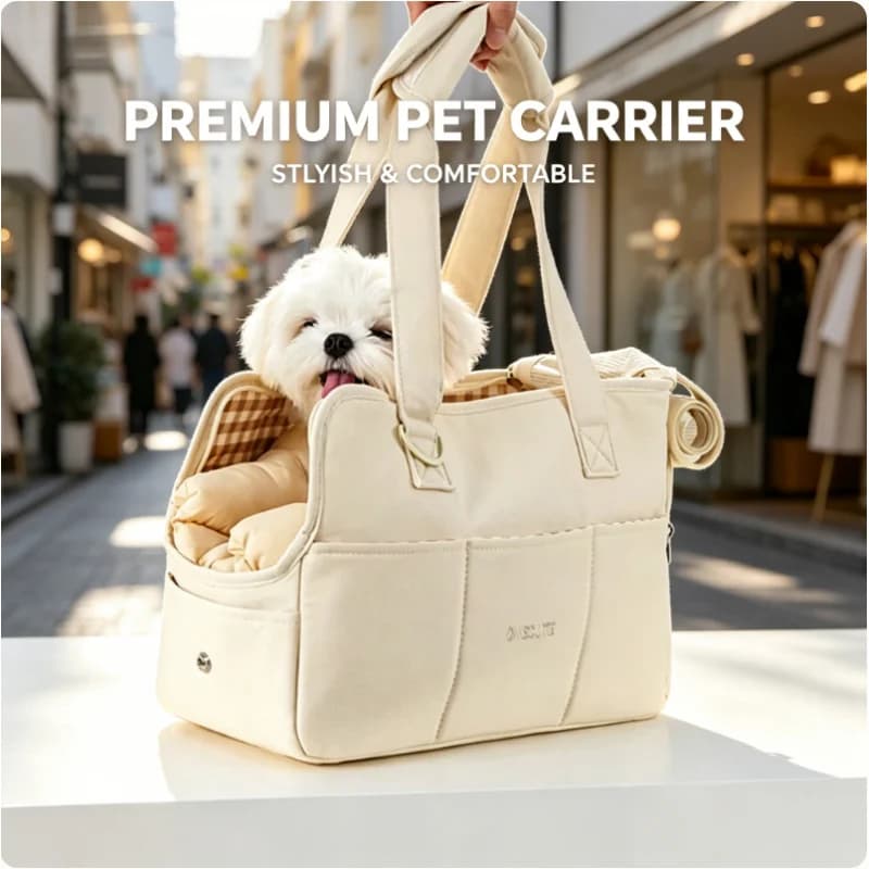 Borsa Trasportino Pieghevole Leggera per Animali Domestici, Traspirante, a Mani Libere, per Cani e Gatti, Borsa a Tracolla Portatile per Viaggi all'Aperto