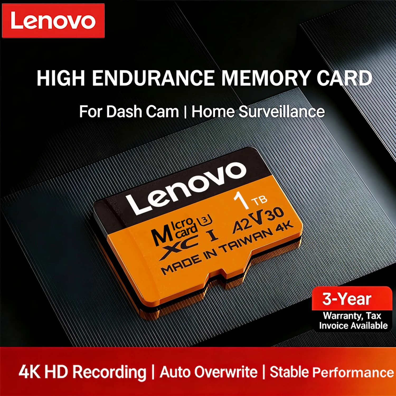 Lenovo Extreme Micro SD Card 1TB High Speed Memory Card 128GB 256GB 512GB U3 V30 Mini TF Card 64GB For Phone Camera DJI Drone