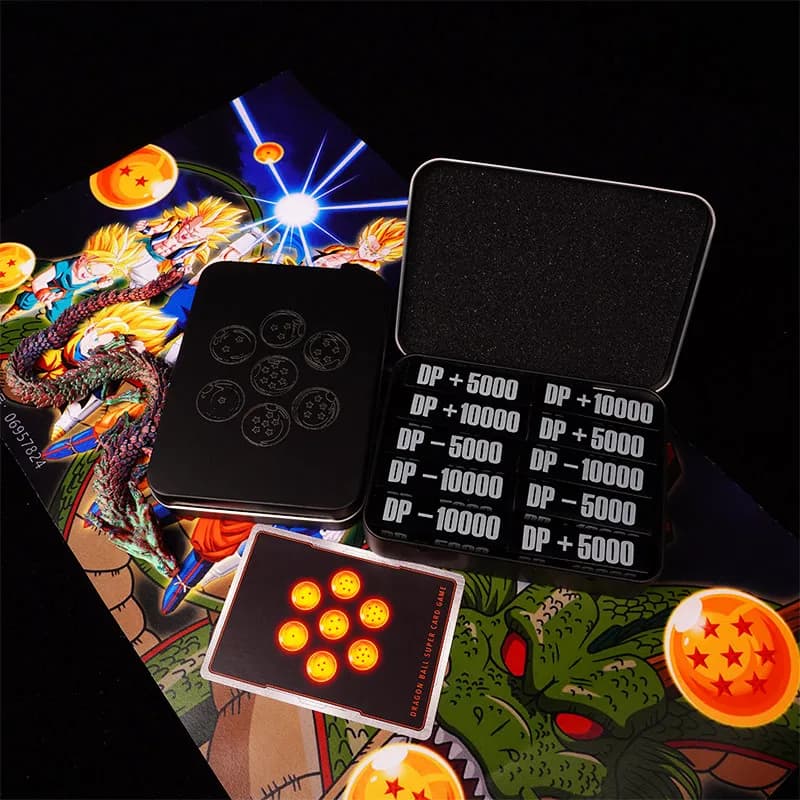 Dragon Ball TCG Indicatore di gioco di carte collezionabili Segnapunti Attacco Potenza Costo Attacco Token Gioco da tavolo Indicatore di carte Dadi Giocattolo Regalo