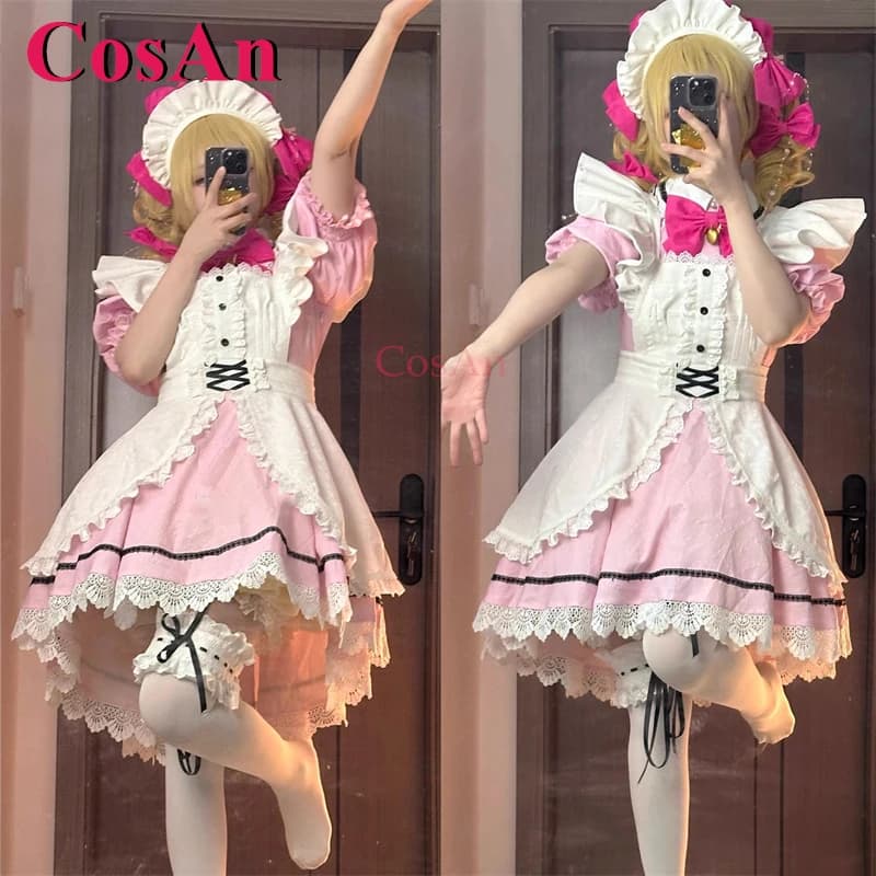 CosAn Anime Mermaid Melody Pichi Pichi Pitch Nanami Lucia Costumi Cosplay Abito da Cameriera Dolce Vestito per Halloween S-XL