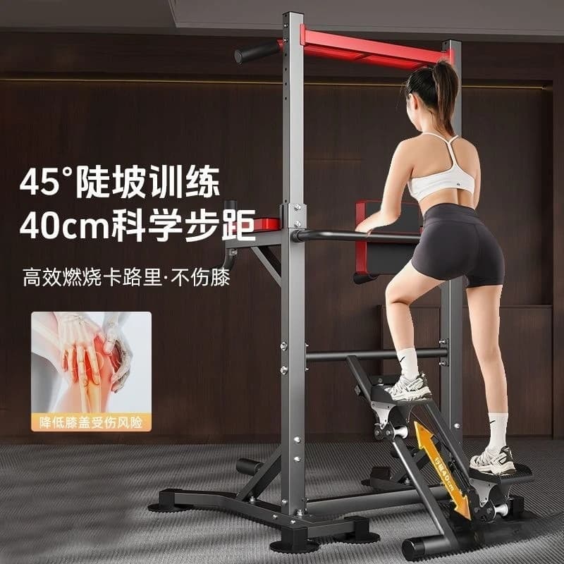 Horizontal bar for domestic use, removable structure for indoors, floor without drilling, single and double bars, multifunctional fits for adult stretching