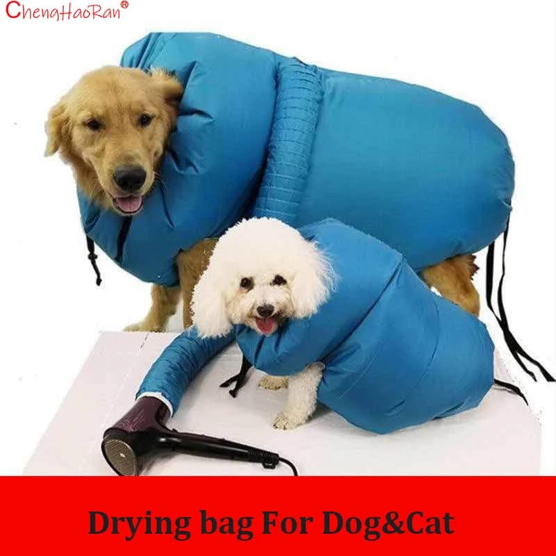 1Pc Sacchetto per asciugare gli animali domestici Asciugacapelli per gatti e cani specializzato per il bagno Asciugacapelli ad asciugatura rapida Scatola per asciugacapelli Borsa per asciugacapelli