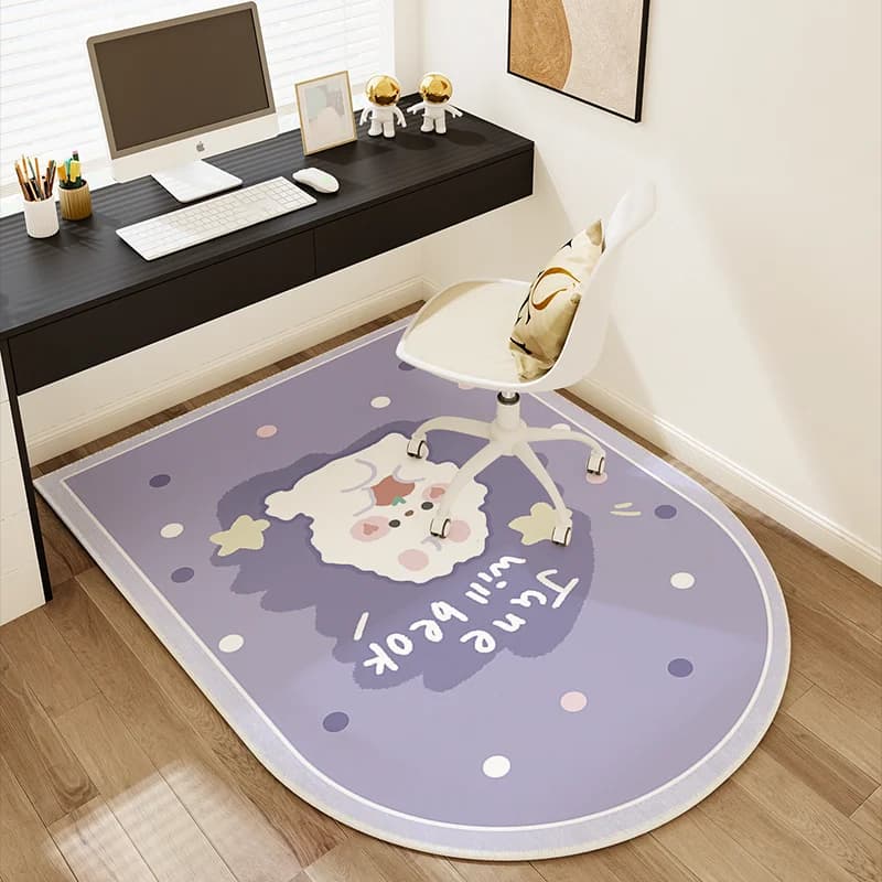VIKAMA Floor Protection Mat Gaming Chair Mat Carpet Chair Mat Office Chair Mat Desk Chair Mat Floor Protector Mat Office Decor