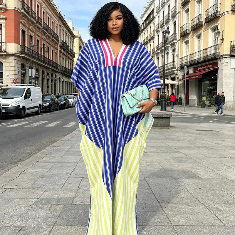 Abiti Africani per Donne, Abbigliamento Tradizionale Africano, Dashiki, Vestito Ankara, Abaya, Tunica Musulmana, Caftano, Vestito Lungo Maxi