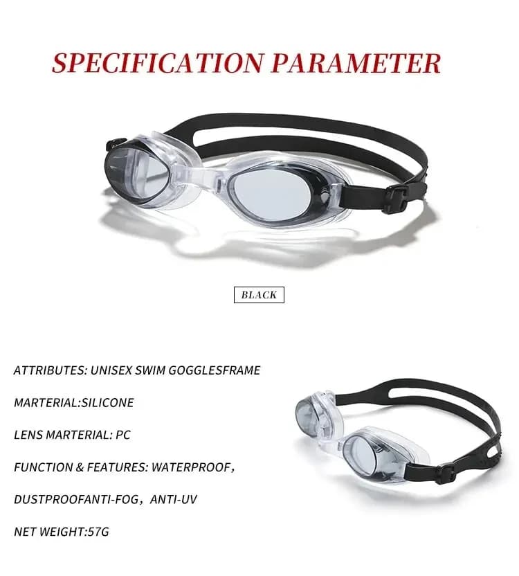 Occhialini da Immersione Dezition in Silicone HD Impermeabili e Antiappannamento, Attrezzatura Subacquea per Uomo e Donna, Montatura Piccola, Occhiali da Nuoto per Adulti