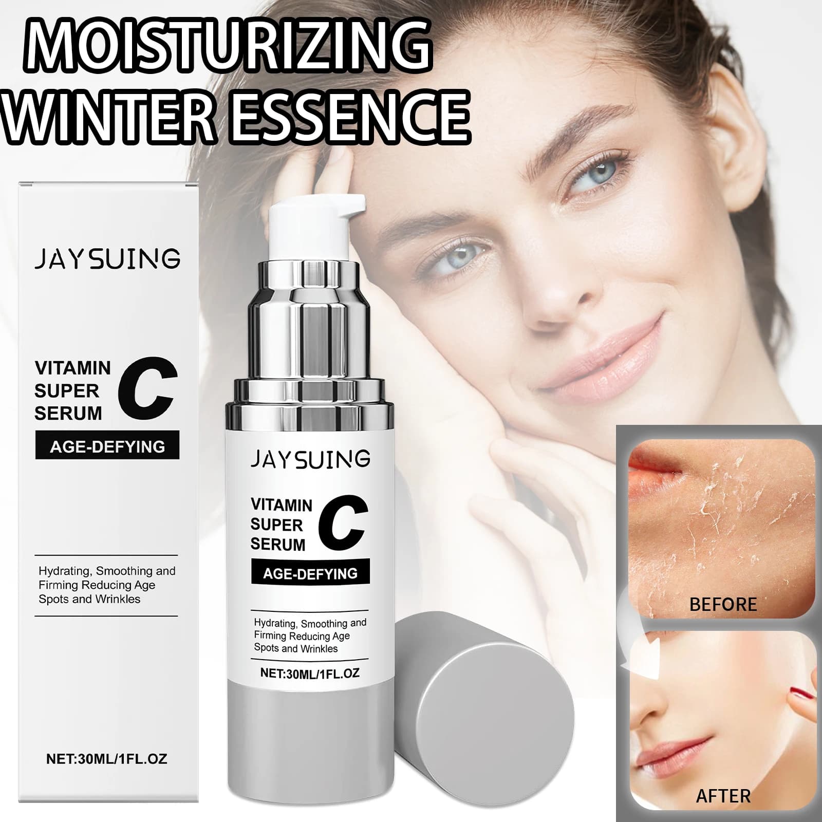 Jay leaving Serum to vitamin C 30ml Serum face brightening dark spots Serum face moisturizing for bright skin Daily skin care