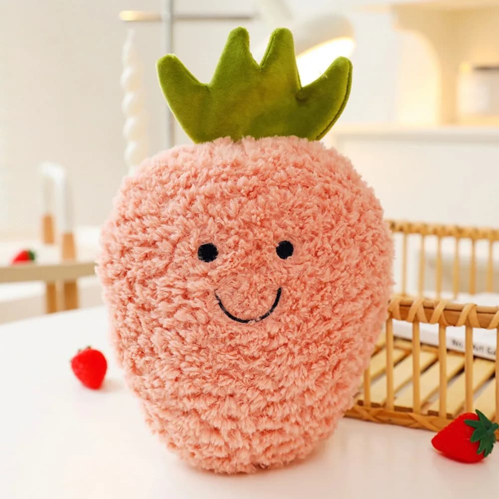 Creative Cartoon Fruit Multicolor Cute Soft Vegetable Pineapple Mango Banana Peach Strawberry Mini Cushion Pillow Gift