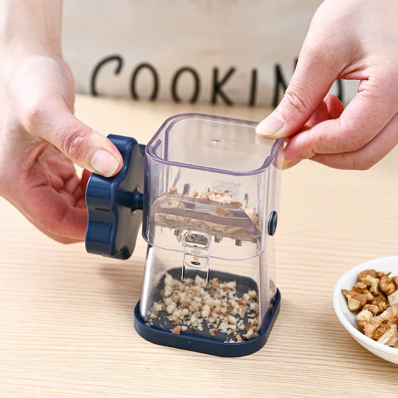 Smerigliatrice manuale per cioccolato alle noci, noccioli di noci, smerigliatrice per noccioli di arachidi e smerigliatrice per frutta secca