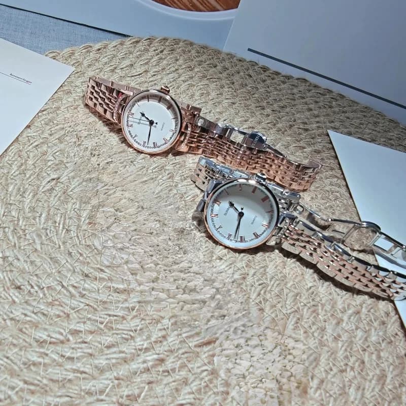 2025Hot Selling Brand Stainless Steel Strap Watch for Women Luxury Gift Quartz Watch Simple and Fashionable Student Quartz Watch