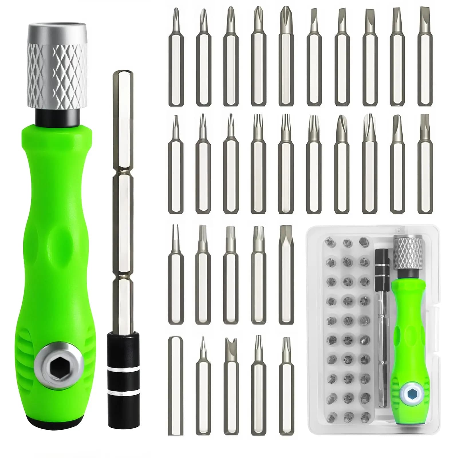 Set di cacciaviti di precisione 30 in 1, mini kit di riparazione, kit di pulizia PS5, set di attrezzi da uomo, adatto per occhiali, MacBook, orologi