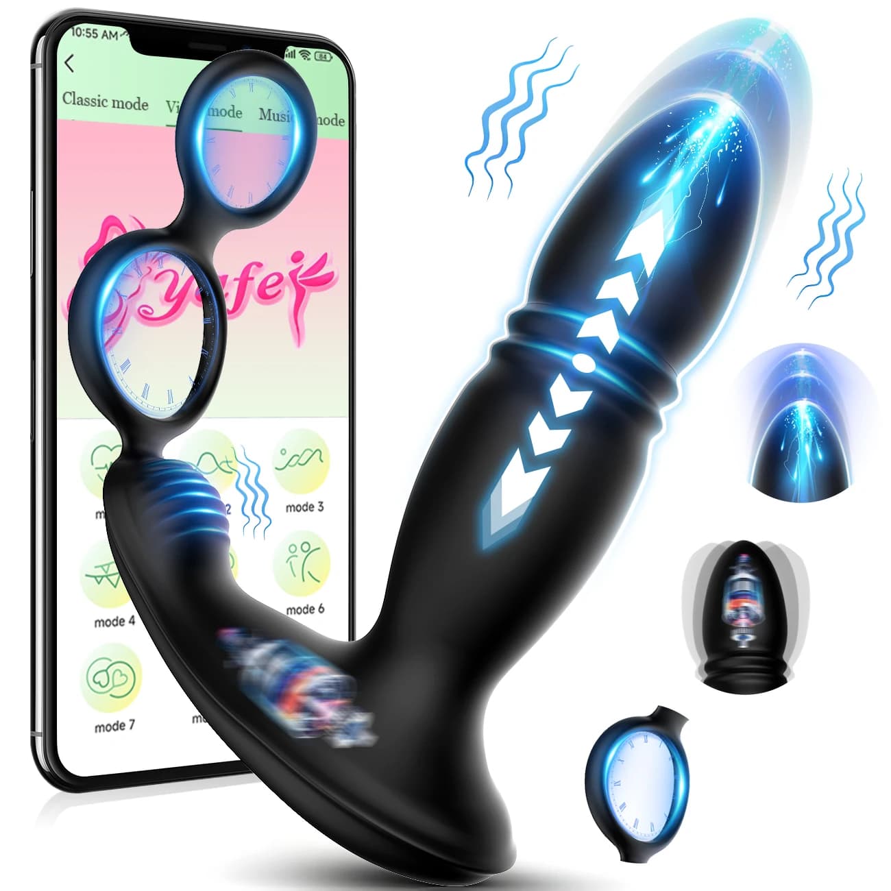 Wireless Remote Telescopic Vibrating Butt Plug Anal Vibrator Sex Toys for Women Ass Anal Dildo Prostate Massager Men Butt Plug 9