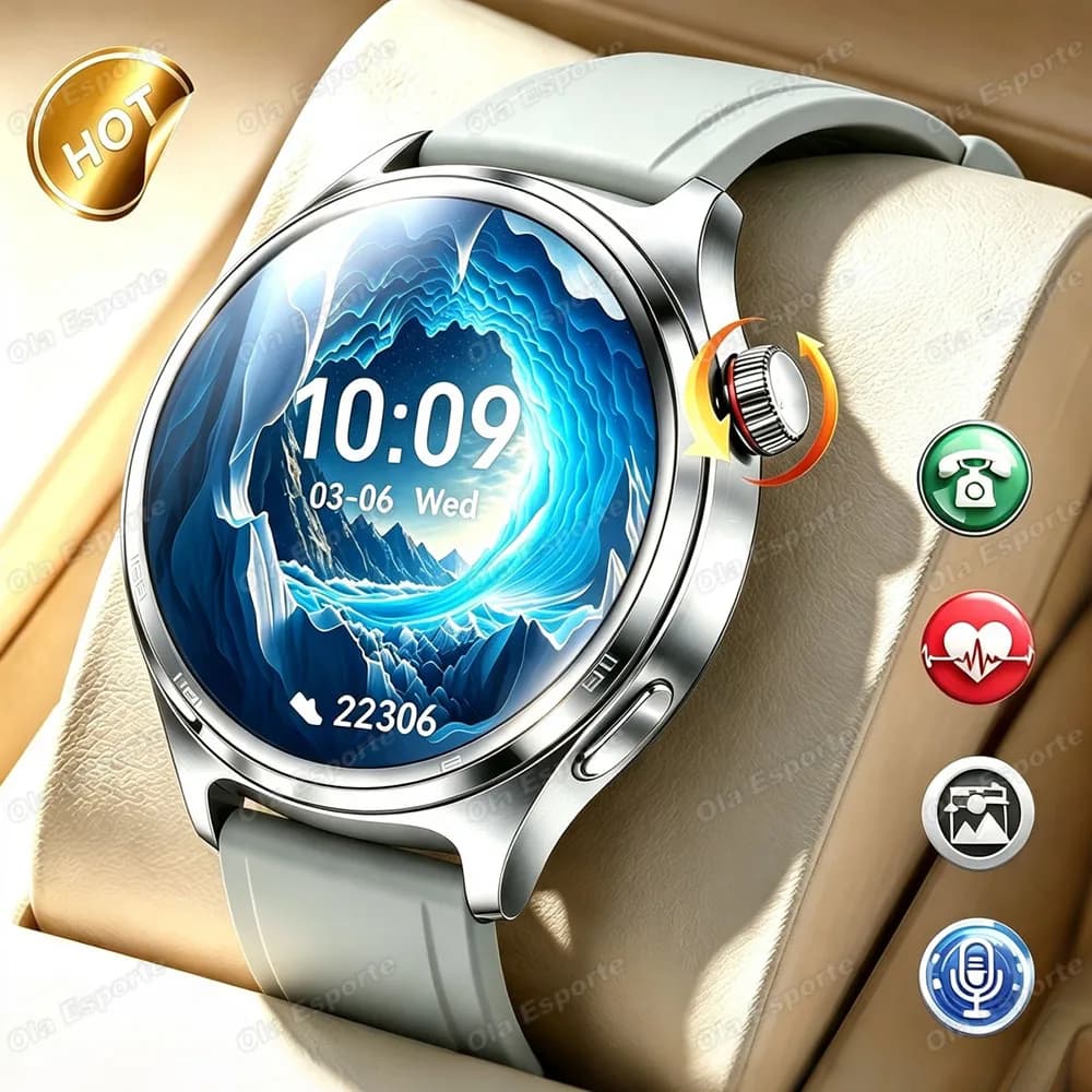 New Men's Smart Watch HD Display Health Tracking Bluetooth Calling Voice Assistant Call Reminder Sports Women's Smartwatch HT30