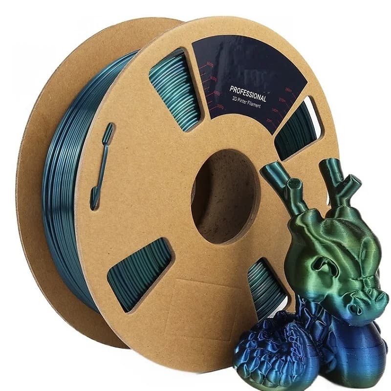 3D Silk Printer Rainbow Filament PLA 1kg Grading Color Change Filament PLA 1.75mm Multicolor 3D Printing Material
