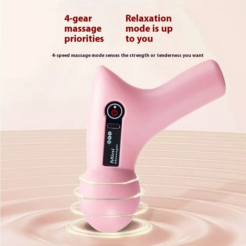 (Senza Guaina in Silicone) Prodotti per Massaggio Corporeo Portatile Mini Pistola Elettrica Silenziosa Wireless per Massaggio Fasciale Massaggiatore Vibrante Portatile
