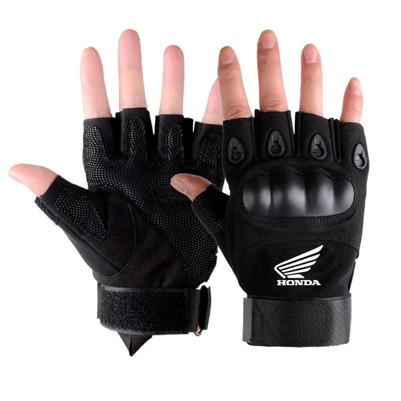 Motorcycle Tactical Men's Half Finger Gloves Outdoor Climbing Protection For Honda CB CB400 CB650F CBF Africa Twin CRF1100L 1100