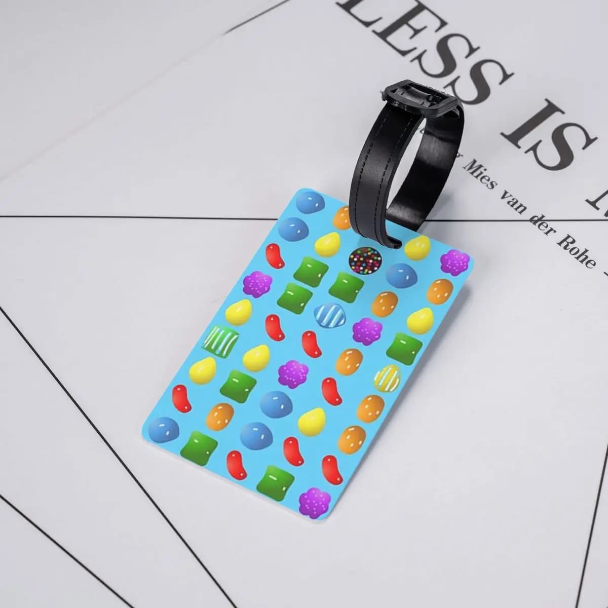 Etichette per Bagagli Candy Crush Saga, Accessori per Valigie, Tag per Bagaglio da Viaggio, Porta Etichetta con Nome e Indirizzo