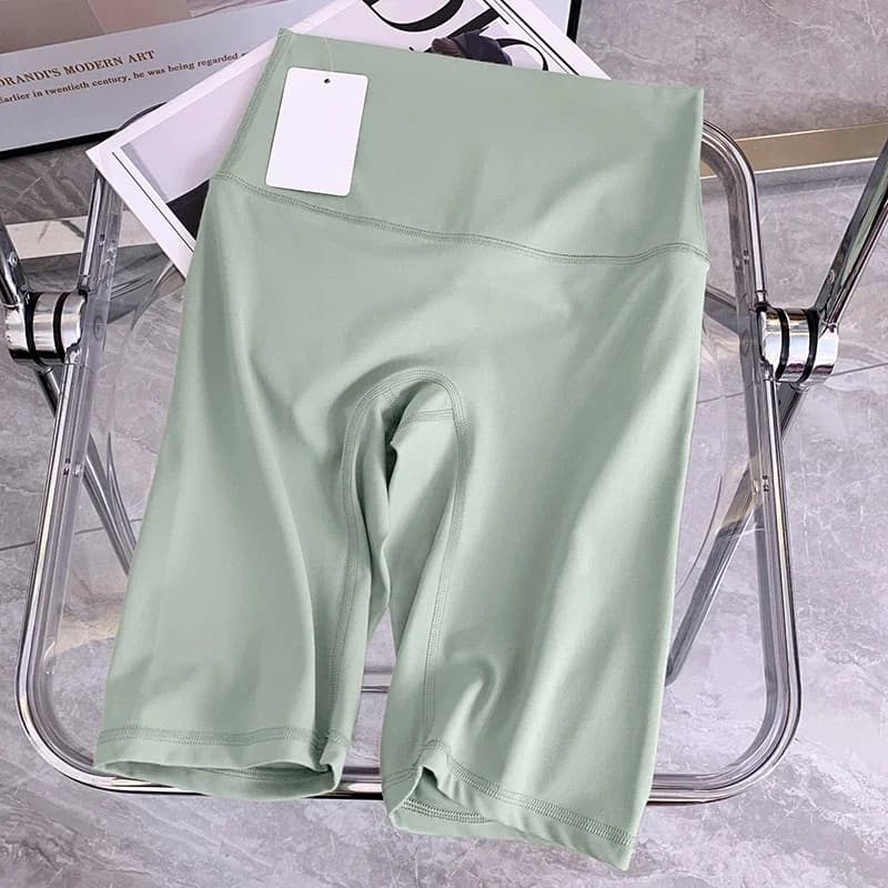 Summer Yoga Shorts Elastic Breathable Tights Leggings Quick Dried Sports Fitness Yoga Cycling Athletic Gym Shorts