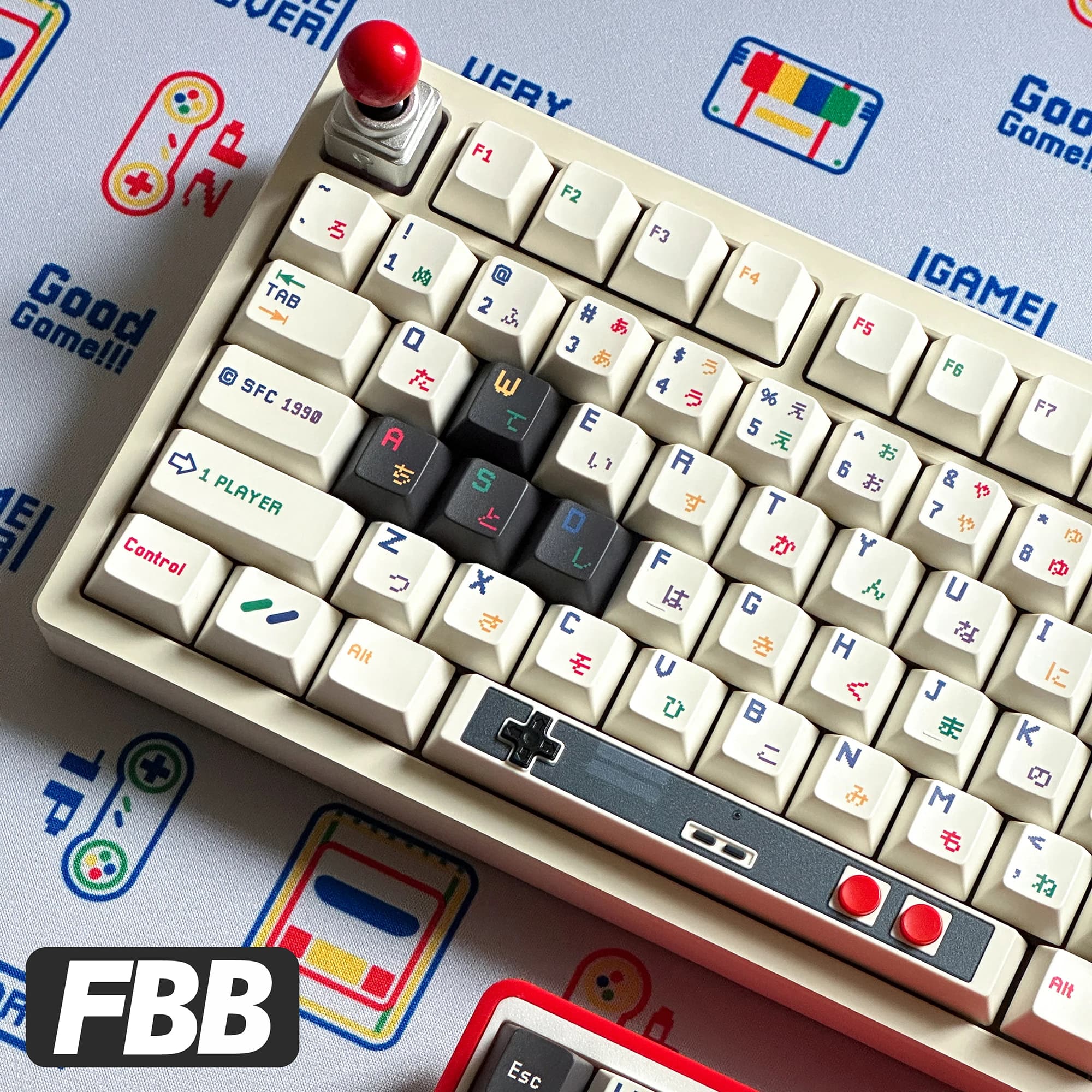 Copritasti FBB SFC 1990 171 tasti PBT Dye-Sub Copritasti personalizzati Cherry Profilo per tastiera meccanica da gioco 68 75 87 96 Kit fai da te al 100%