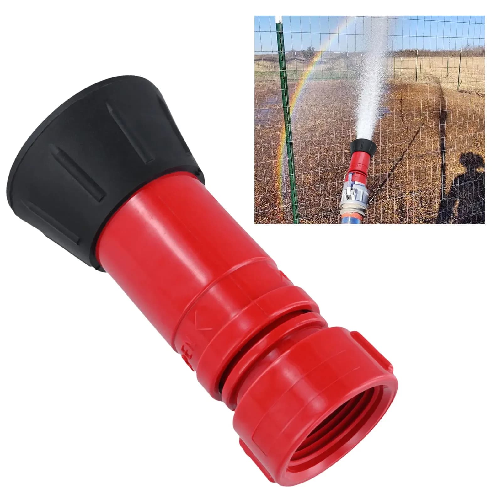 Ugello per tubo antincendio Ugello per carichi pesanti da 1-1/2 pollici Pompa ad alta pressione Irrigatore Irrigazione Sprinkler Ugello di spruzzo per irrigazione