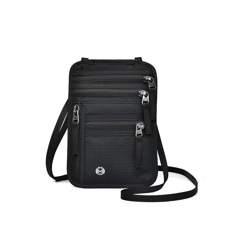Portafoglio da Viaggio Antifurto, Porta Passaporto Leggero per Donne e Uomini, Pochette di Sicurezza Blu, Idea Regalo
