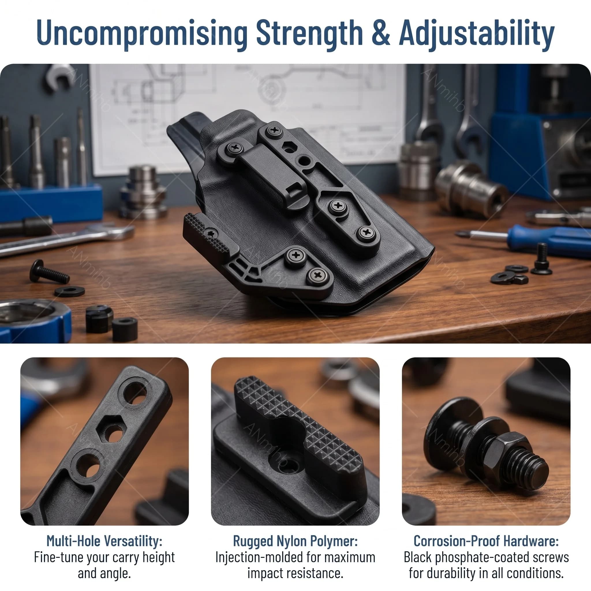 Kydex Sheath Belt Clip DIY Accessory Knife Sheath Hanging Buckle